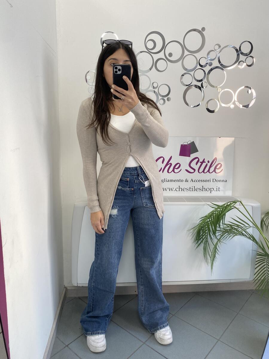 NOVITÀ Cardigan lungo in maglina