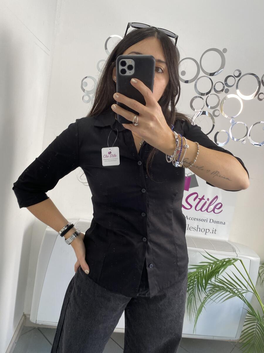 NOVITÀ Camicia in cotone elasticizzato