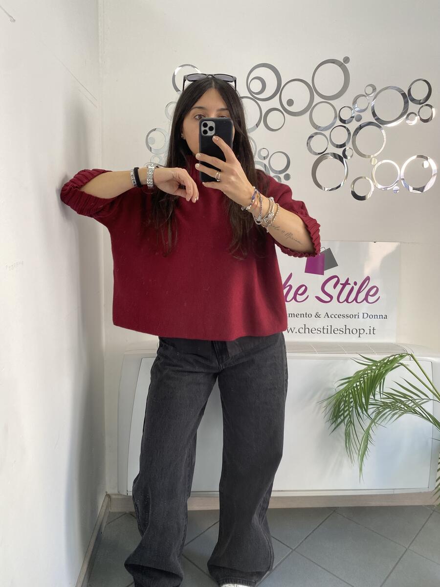 NOVITÀ Pull mezzo collo manica a 3/4
