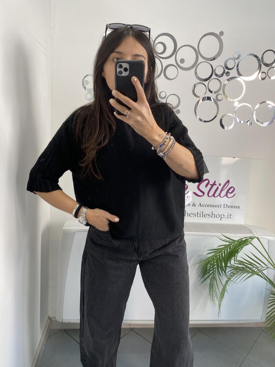 NOVITÀ Pull mezzo collo manica a 3/4