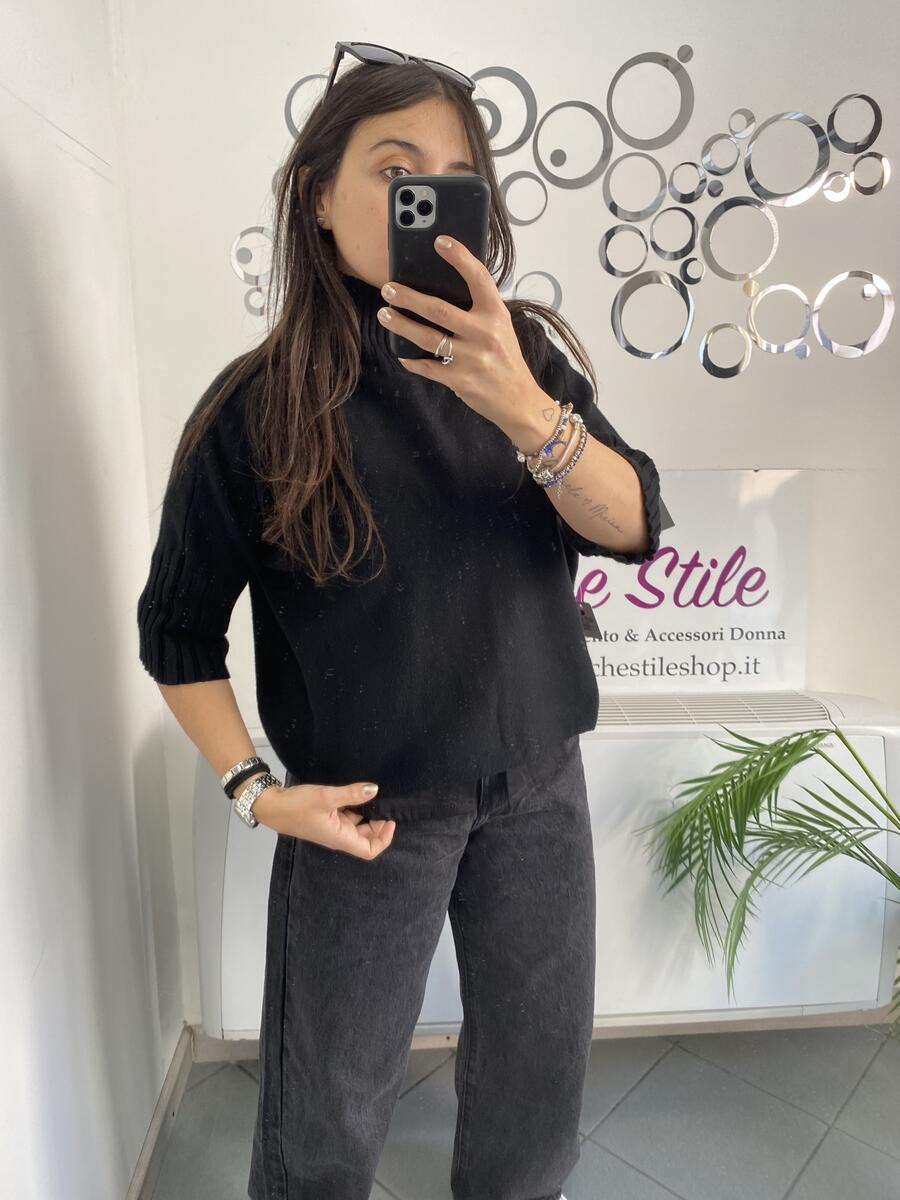 NOVITÀ Pull mezzo collo manica a 3/4