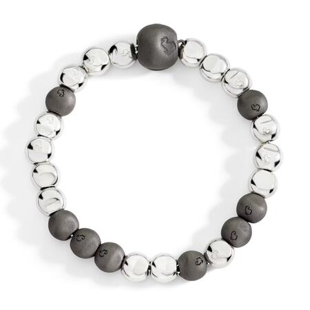 DoDo Bracciale Pepita Argento & Titanio