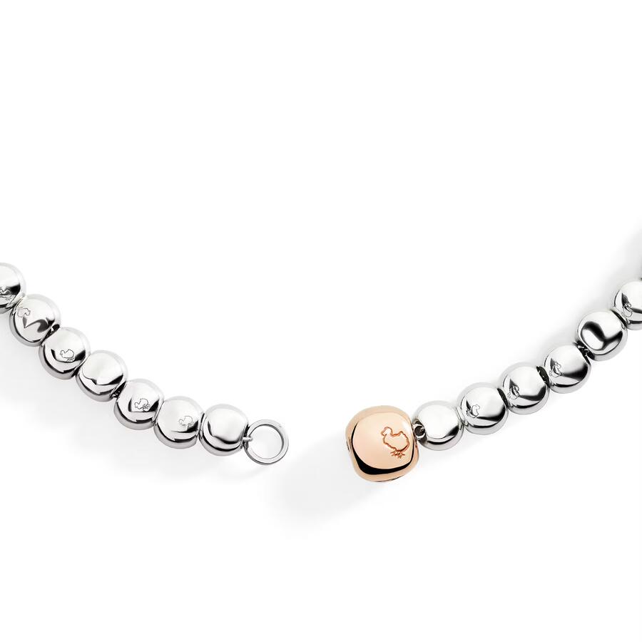 DoDo Collana Pepita Argento & Oro Rosa