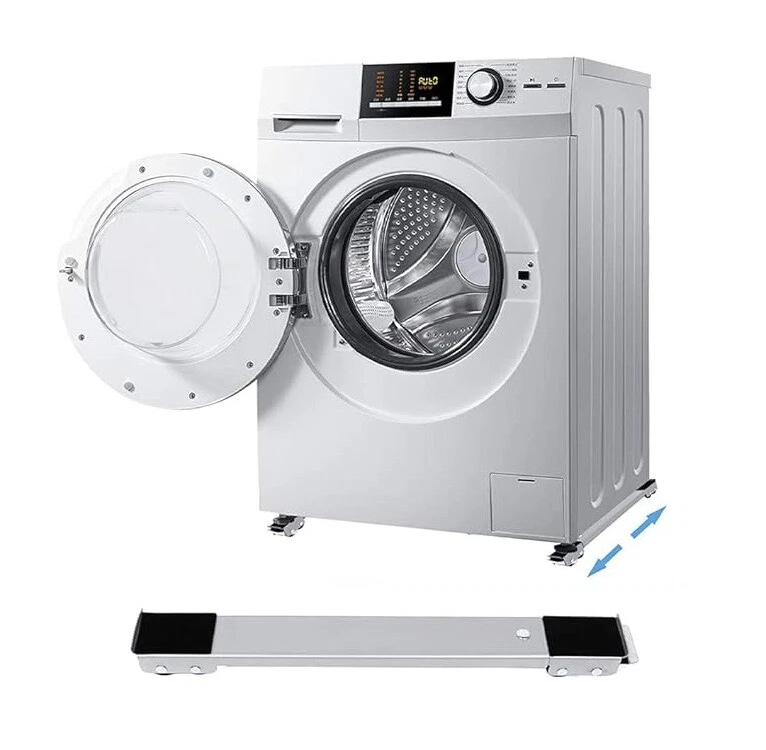 Base Lavatrice Con Ruote Con Carico Massimo 200Kg Mobili E Carrello Regolabile