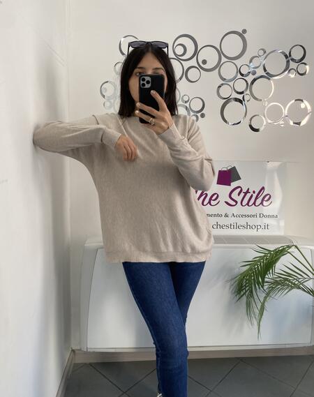 NOVITÀ Pull in viscosa scollo a barchetta vestibilità comoda