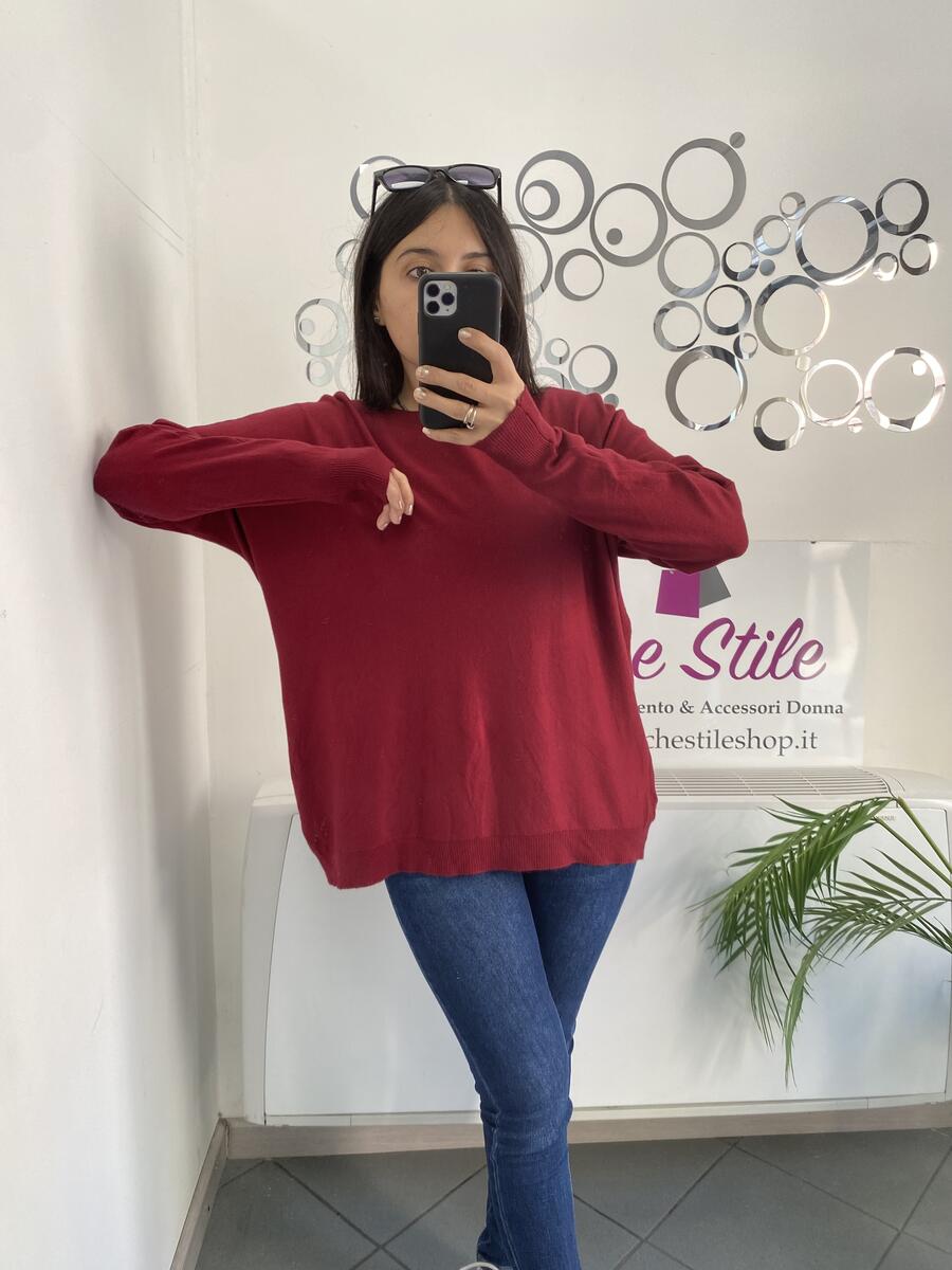 NOVITÀ Pull in viscosa scollo a barchetta vestibilità comoda