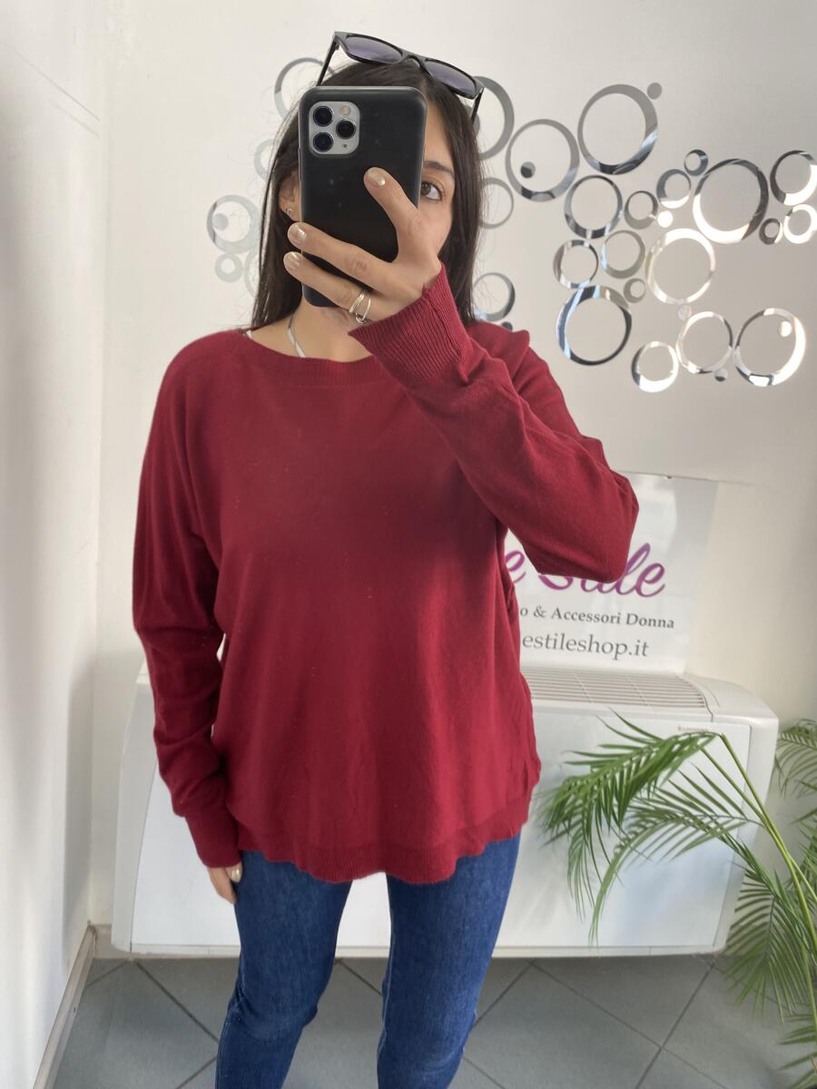 NOVITÀ Pull in viscosa scollo a barchetta vestibilità comoda