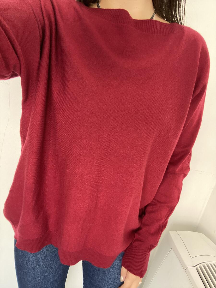 NOVITÀ Pull in viscosa scollo a barchetta vestibilità comoda