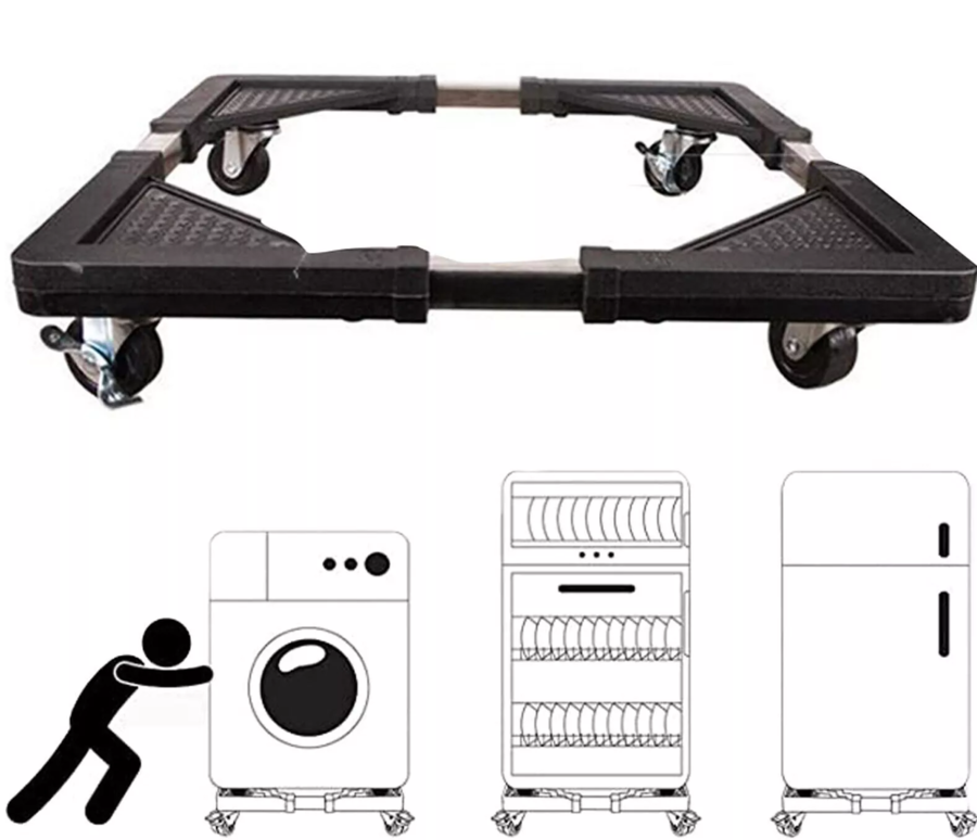 BASE SUPPORTO CON RUOTE PER FRIGORIFERO LAVATRICE ELETTRODOMESTICI MOBILE 60X70