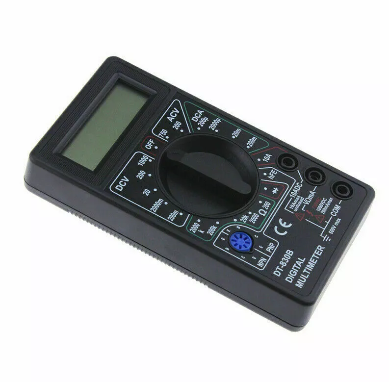 MULTIMETRO PROFESSIONALE CON CAVI ANALOGICO DISPOSITIVO DT-830B PROTEGGI DIODO