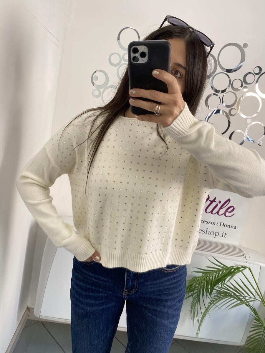 NOVITÀ Pull in viscosa con brillantini