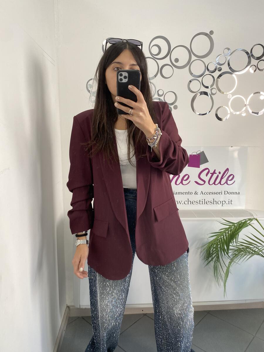 NOVITÀ Blazer manica a 3/4 arricciata