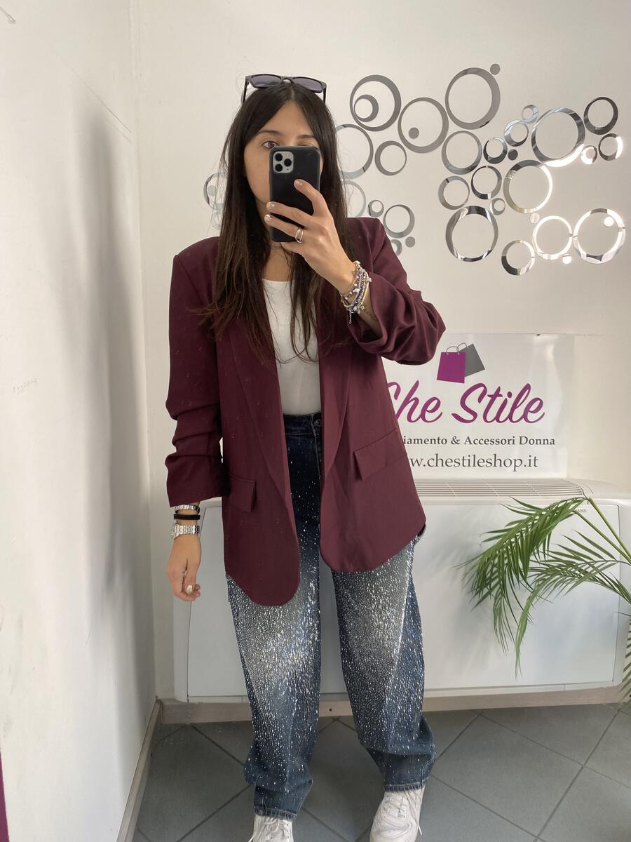 NOVITÀ Blazer manica a 3/4 arricciata