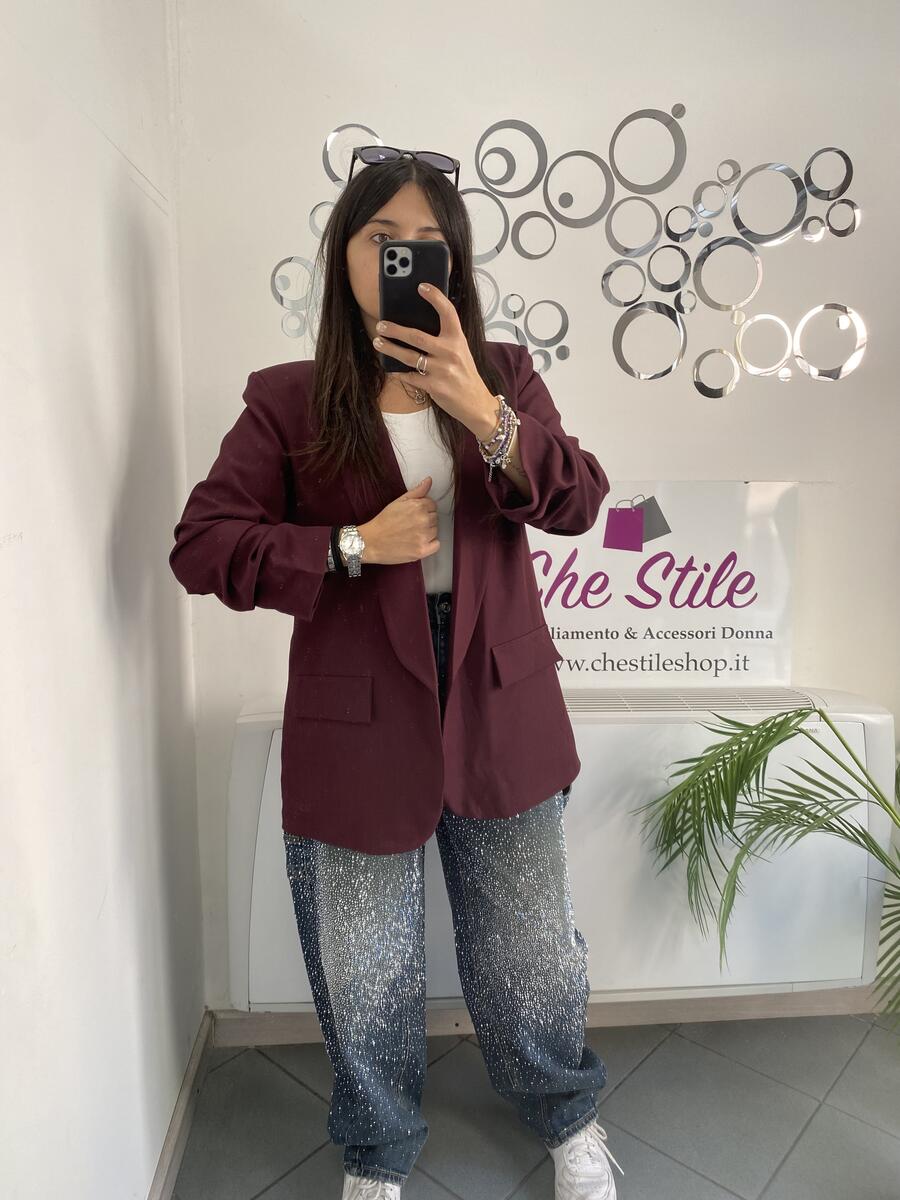 NOVITÀ Blazer manica a 3/4 arricciata