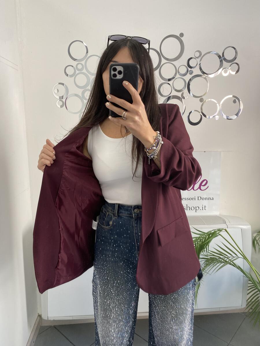 NOVITÀ Blazer manica a 3/4 arricciata