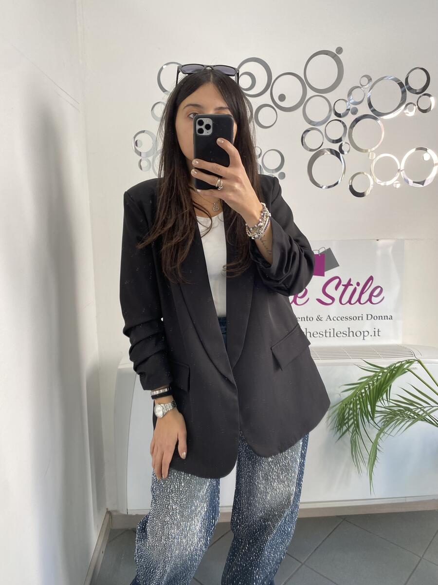 NOVITÀ Blazer manica a 3/4 arricciata
