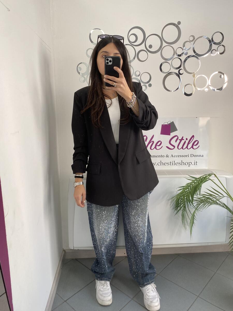 NOVITÀ Blazer manica a 3/4 arricciata