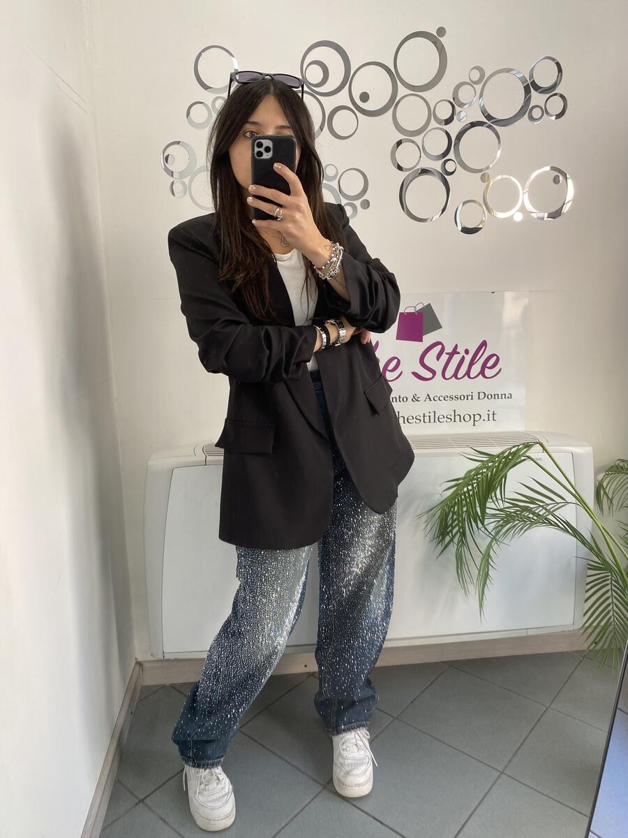 NOVITÀ Blazer manica a 3/4 arricciata