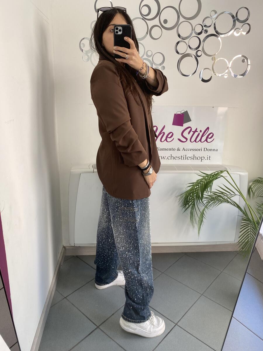 NOVITÀ Blazer manica a 3/4 arricciata