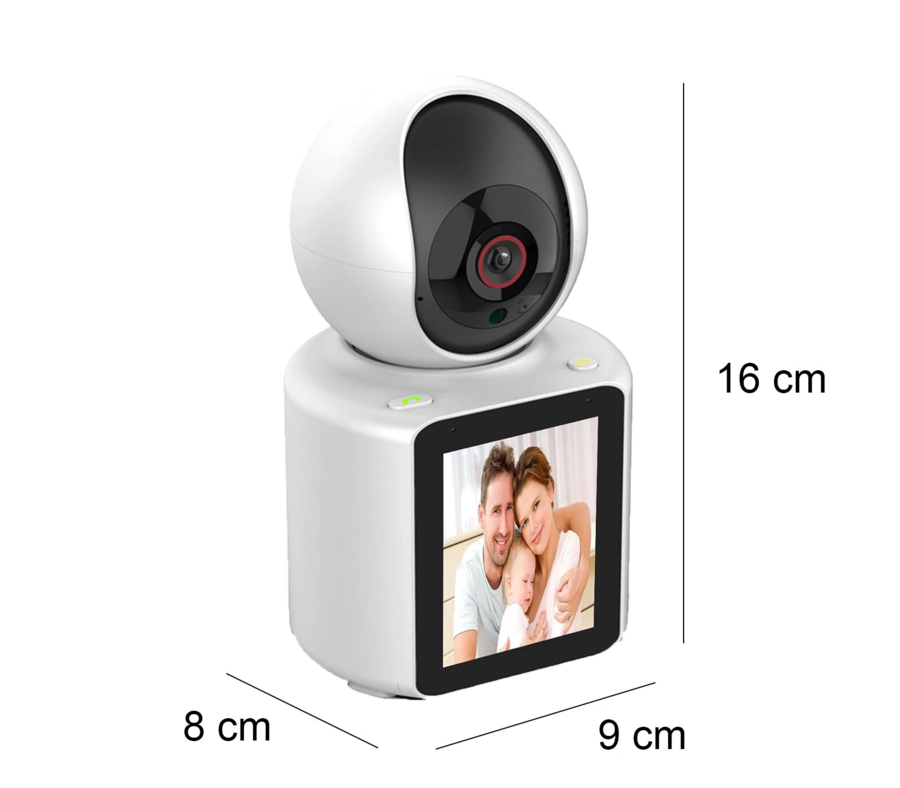 Telecamera con display WiFi con Videochiamata Monitor per Bambini Anziani ir