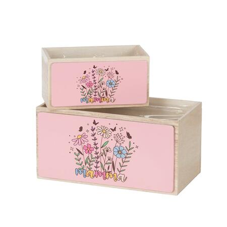 Rettangolare S/2 fiori mamma 