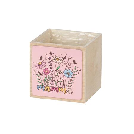 Cubo fiori mamma