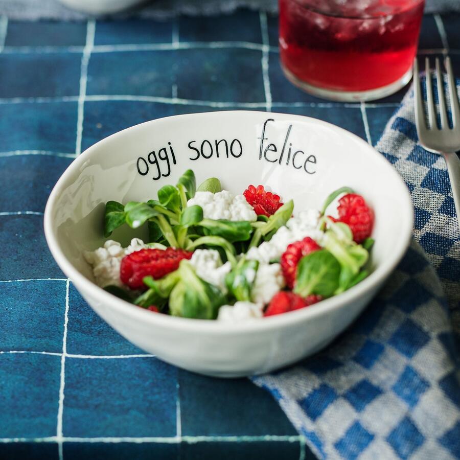 Simply Day - Set 2 Coppette in gres Oggi sono felice