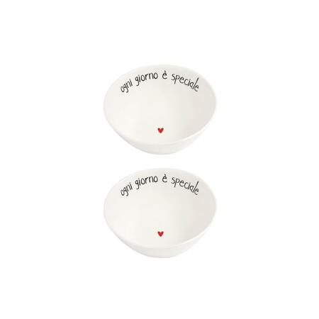 Simply Day - Set 2 Coppette in gres Ogni giorno è speciale