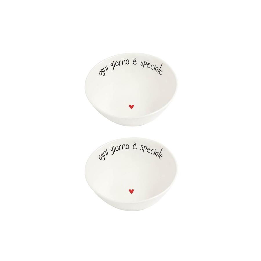 Simply Day - Set 2 Coppette in gres Ogni giorno è speciale