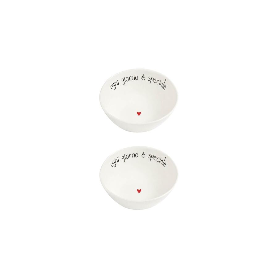 Simply Day - Set 2 Coppette in gres Ogni giorno è speciale Ø12.6