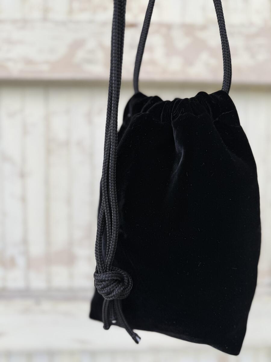 Secchiello velluto nero