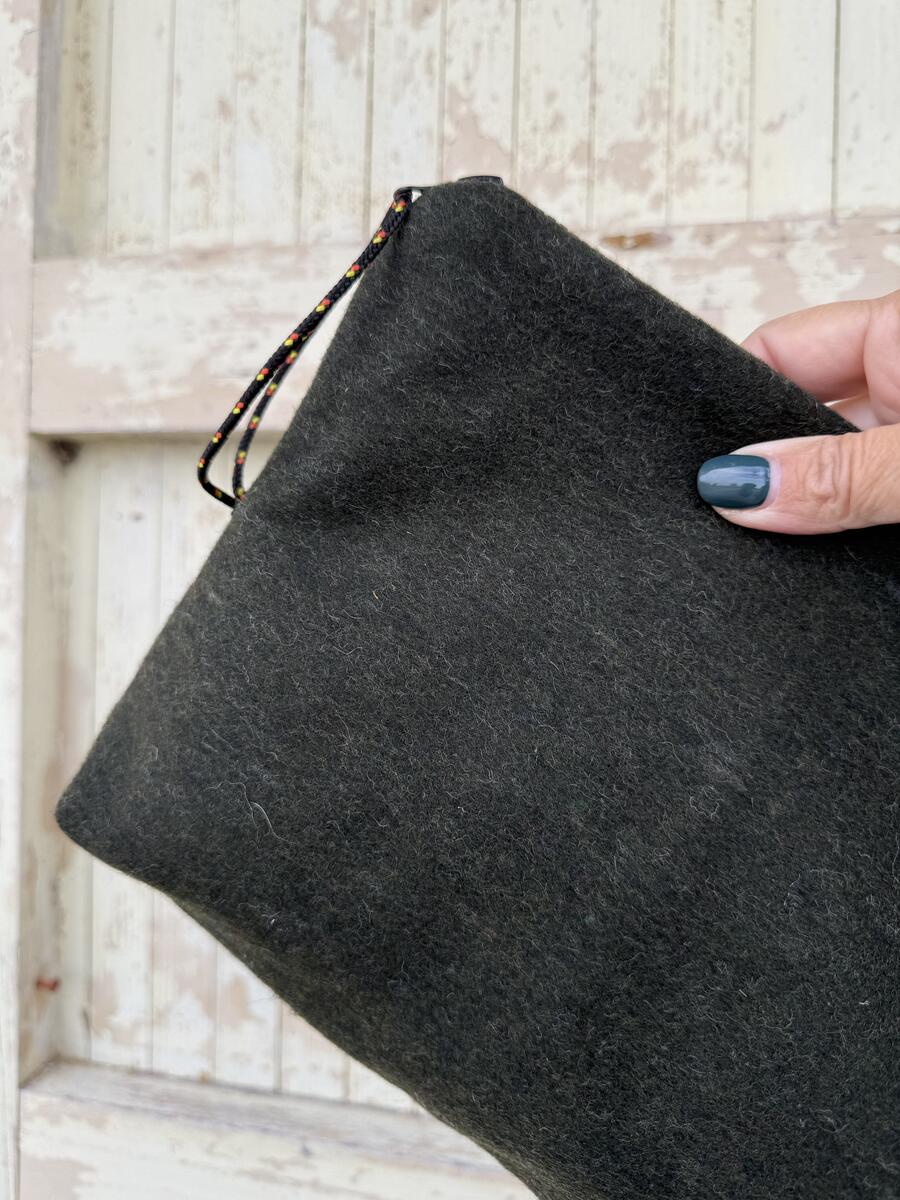 Clutch verde scuro 