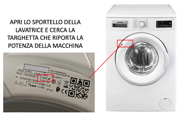 Gettoniera per Lavatrice Domestica con Staffe di Fissaggio a Parete – Controllo a Tempo per B&B e Strutture Ricettive (max 1900W)