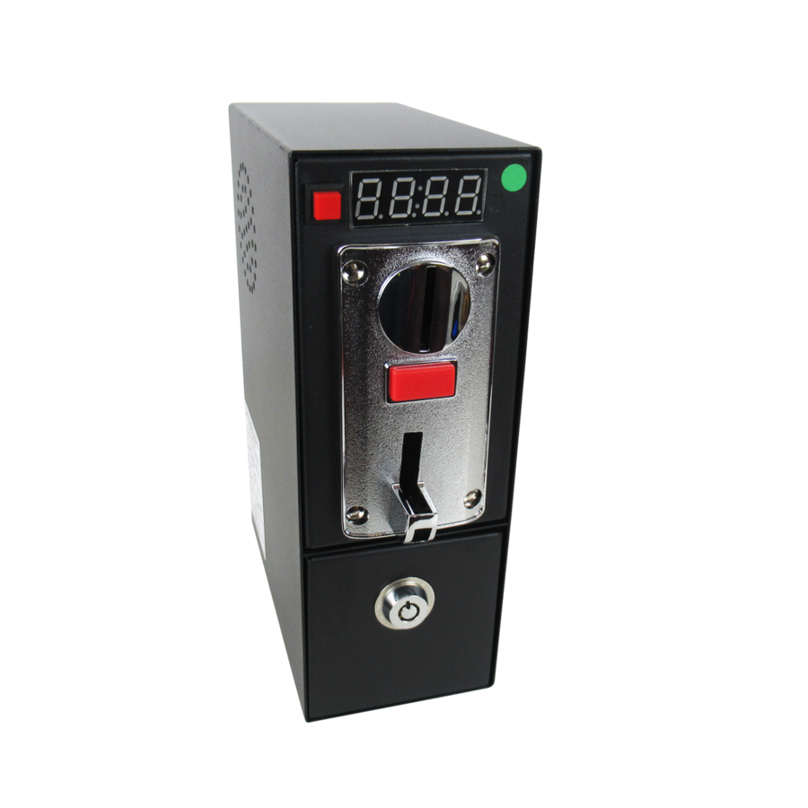 Gettoniera per Lavatrice Domestica con Staffe di Fissaggio a Parete – Controllo a Tempo per B&B e Strutture Ricettive (max 1900W)