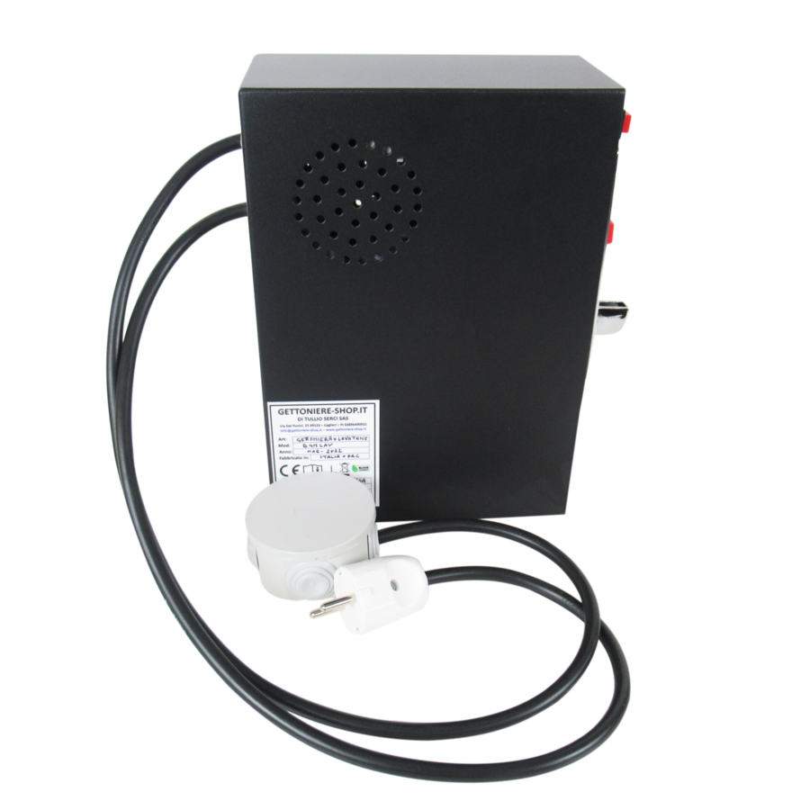 Gettoniera per Lavatrice Domestica con Staffe di Fissaggio a Parete – Controllo a Tempo per B&B e Strutture Ricettive (max 1900W)