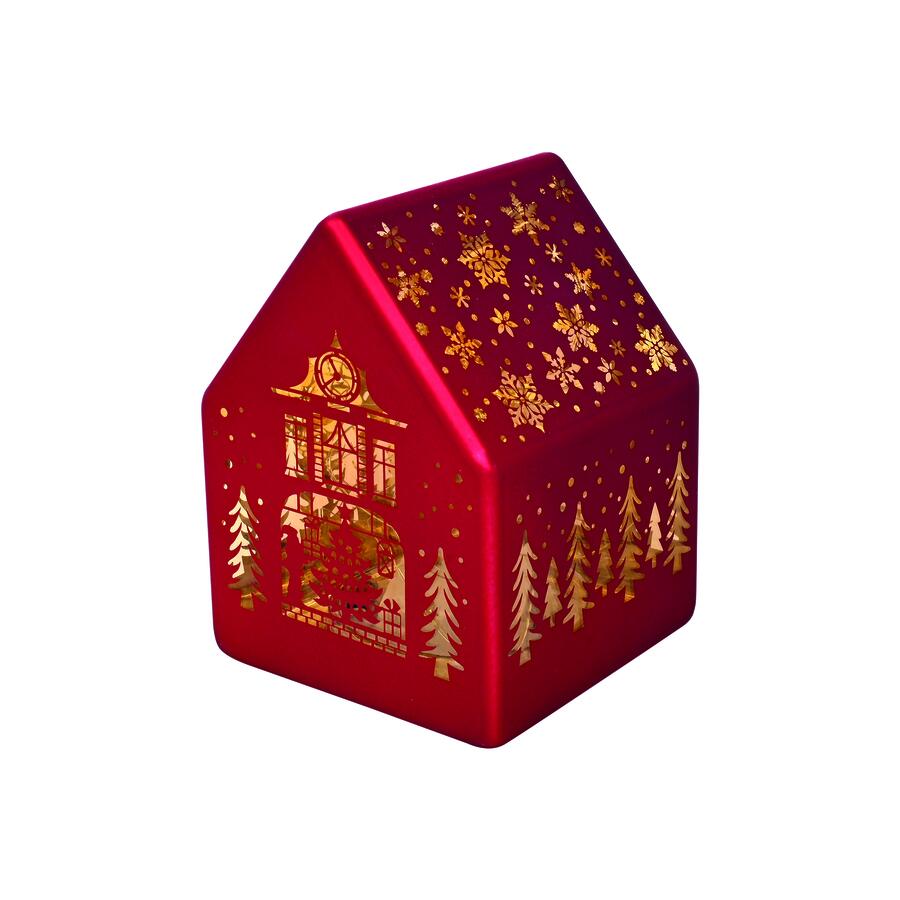 Wald - Natale 2025 - Casetta Vetro con led Rosso