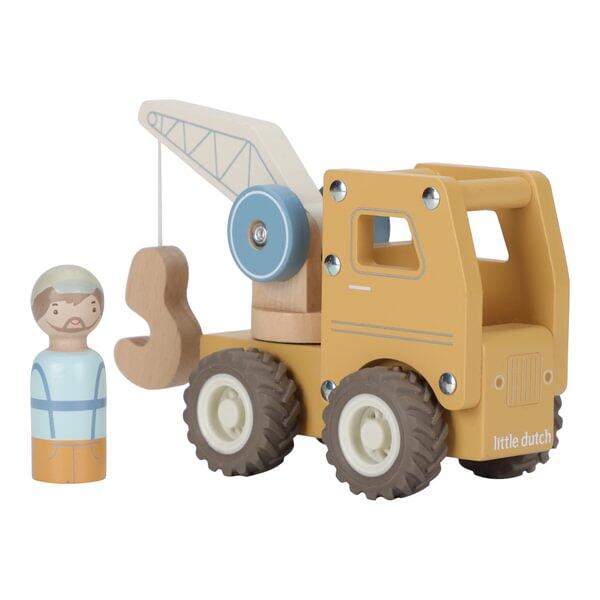 Camion con gru con personaggio