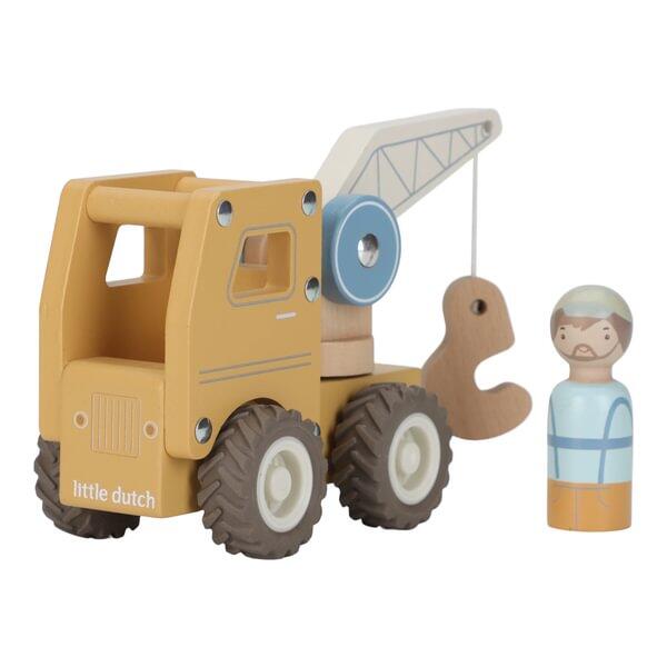 Camion con gru con personaggio