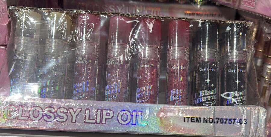 KISS BEAUTY GLOSSY LIP OIL FRUIT
 [ Conf.da 24 pezzi ]