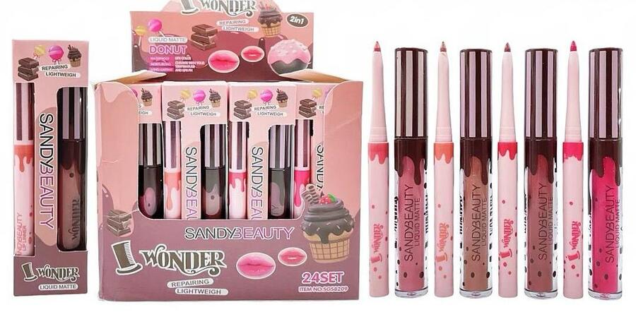 SANDYBEAUTY KIT 2 IN 1 MATITA+LUCIDALABBRA
 [Conf.da 24 kit]