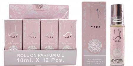 ARD AL ZAAFARAN ROLL ON PARFUM OIL YARA DA 10 ml [Conf.da 12 pezzi]