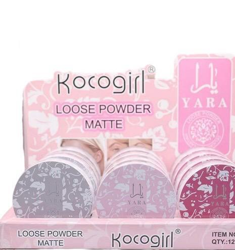 KOCOGIRL LOOSE POWDER MATTE YARA Con spugna
 [ Conf.da 12 pezzi ]