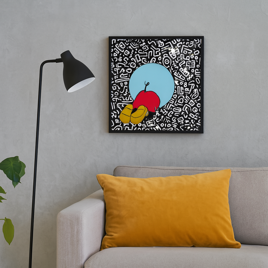 Sequenze - Quadro Pop Art “Top Of The Pops” – 30x30 cm – Esplorazione Creativa e Audacia Visiva