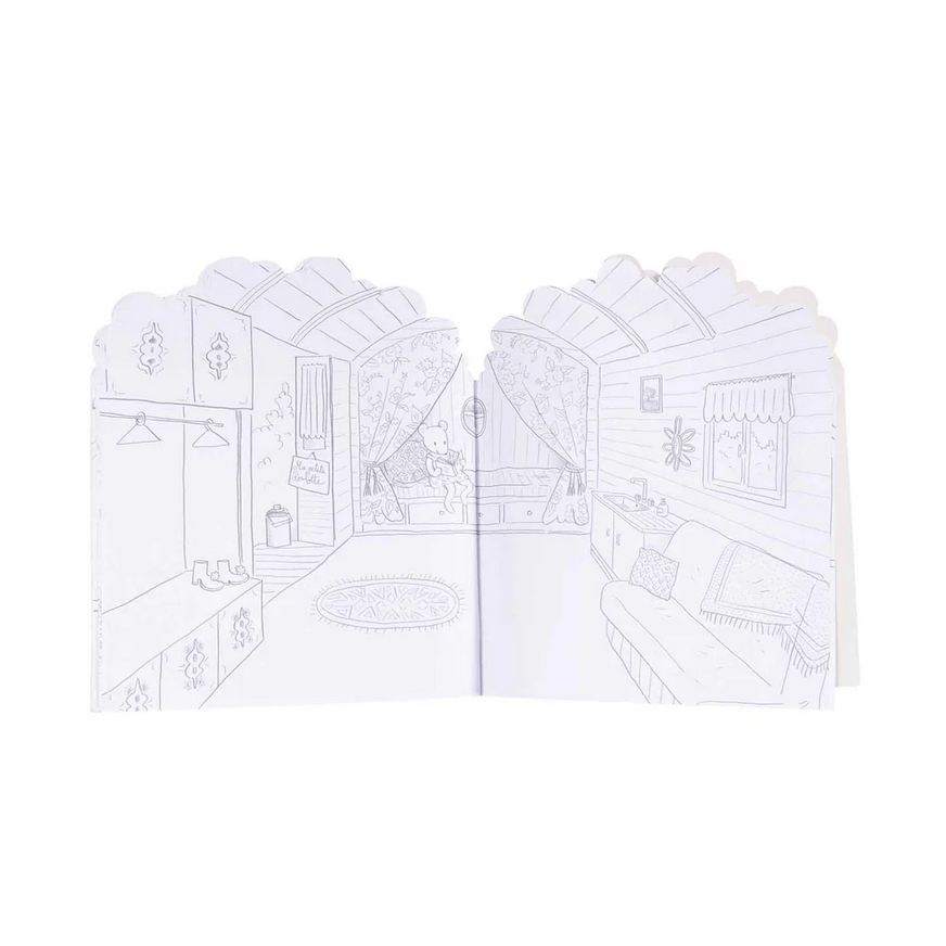 Quaderno da colorare con 160 adesivi La casa sull'albero
