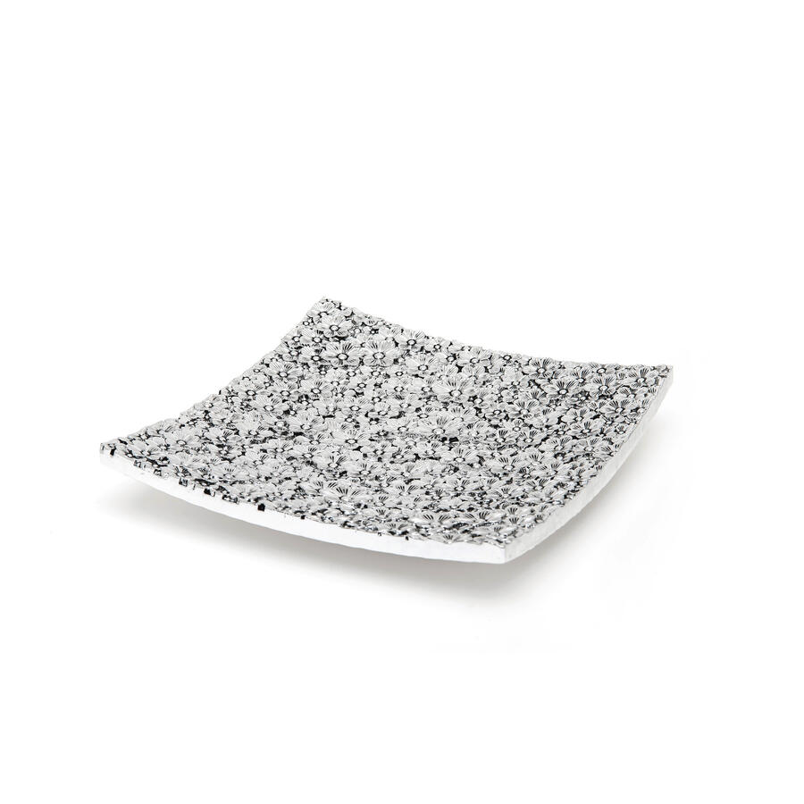 Sequenze - Centrotavola Floreale Argento 25x25 cm 