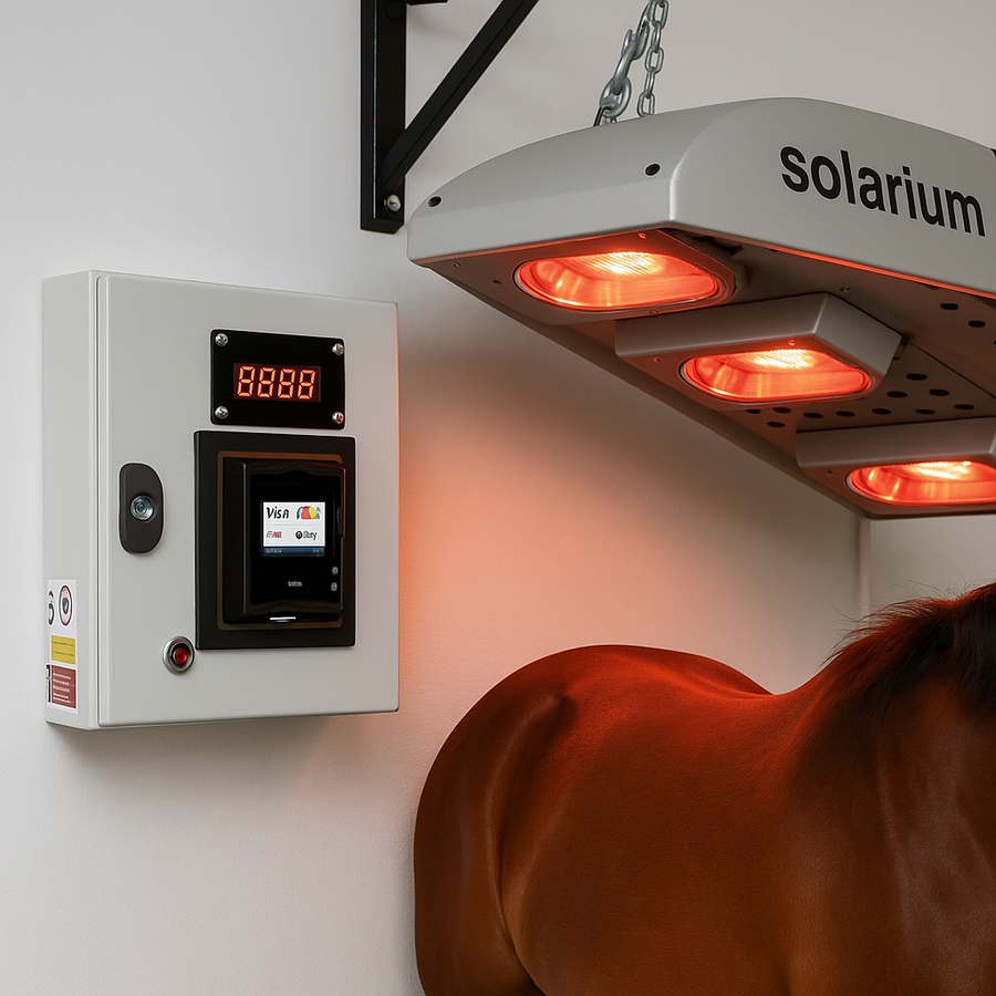 Dispositivo Contactless con POS per azionamento lampade asciugatura cavalli (max 3500W)