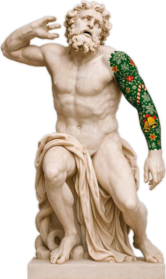 Linee Recanati - Art tattoo Scultura Natalizia Laoconte