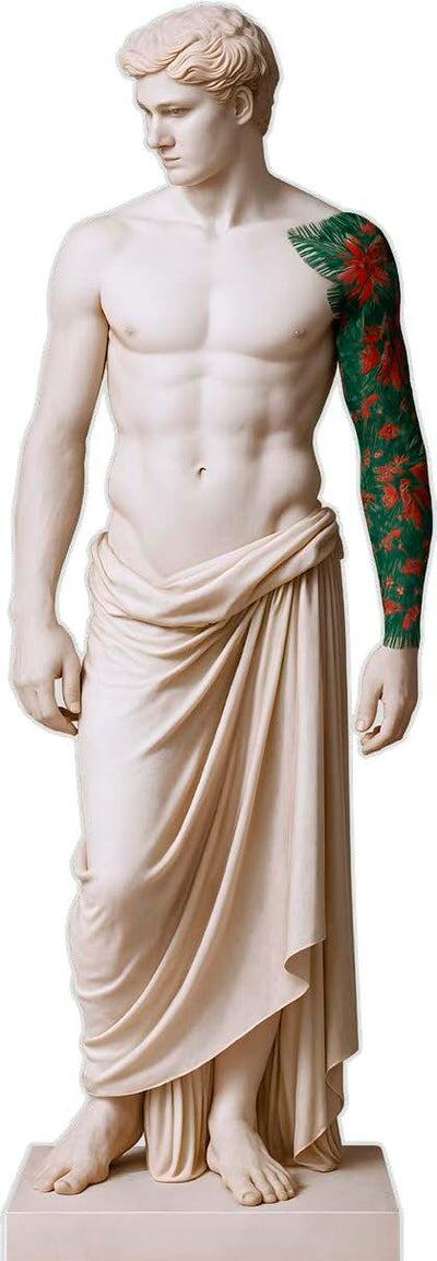 Linee Recanati - Art tattoo Scultura Natalizia Paride