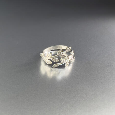 Anello foglie d’alloro 