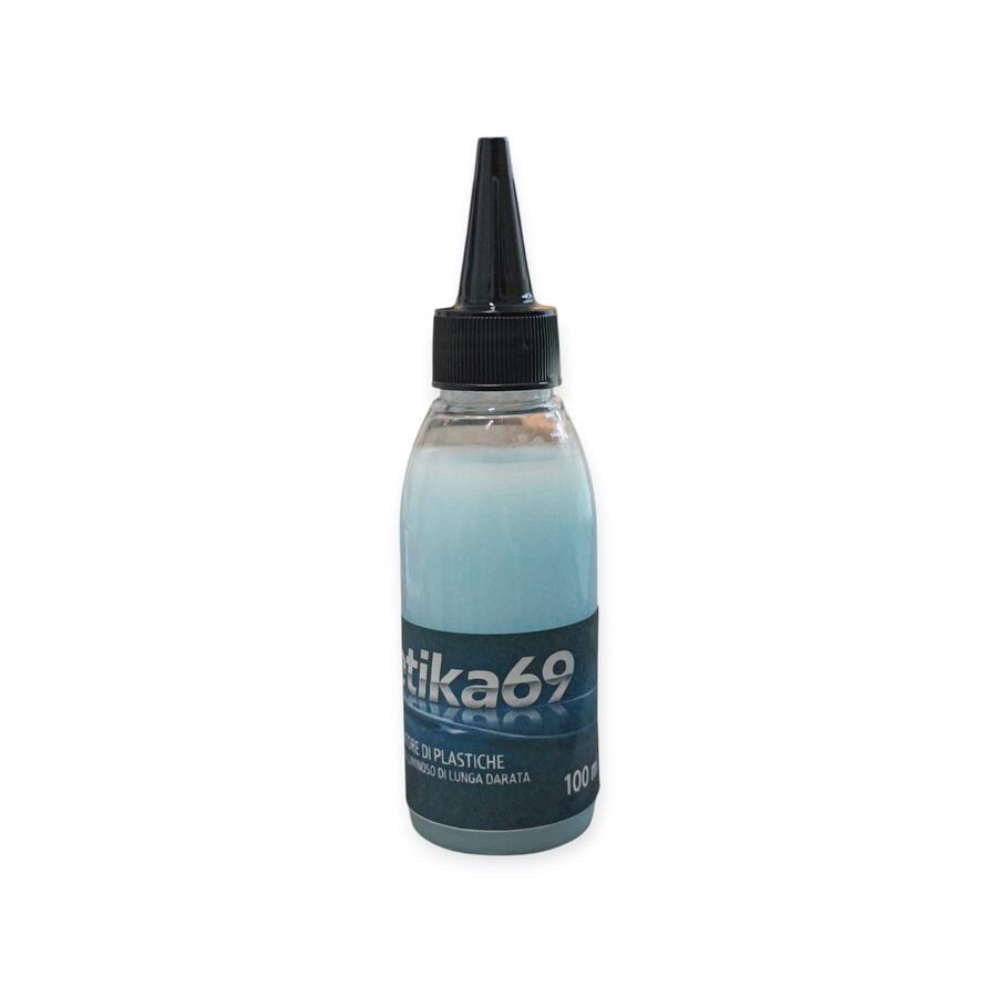 ESALTATORE DI PLASTICHE  EXTRA BRILLANTE DI LUNGA DURATA , 100 ML.